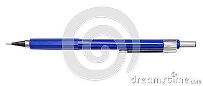 Blue Drafting Mechanical pencil isolated Stock Photo