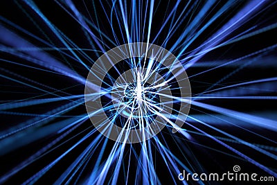 Blue dynamic modern abstract wave energy streaks Stock Photo
