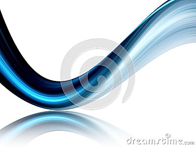 Blue dynamic wave Stock Photo