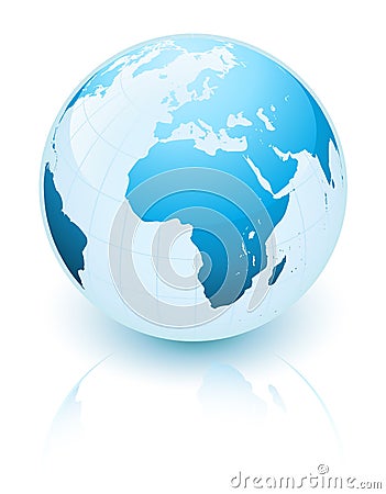 Blue earth Vector Illustration