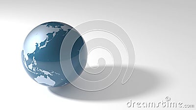 Blue Earth Graphic Spinning With Glowing Light Stock Footage Video Of Moving Wave