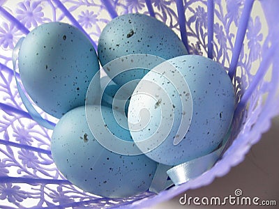 Blue Easter Stock Photo