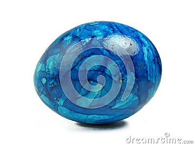 Blue easter egg Stock Photo