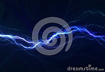 Blue electric lighting Stock Photo