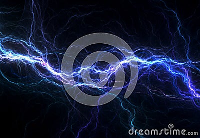 Blue electric lighting Stock Photo