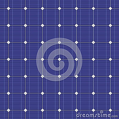 Blue electric solar panel seamless pattern. Vector Vector Illustration