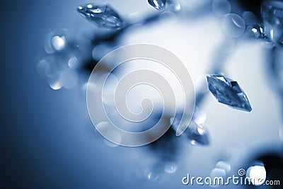 Blue elegant abstract bokeh background Stock Photo