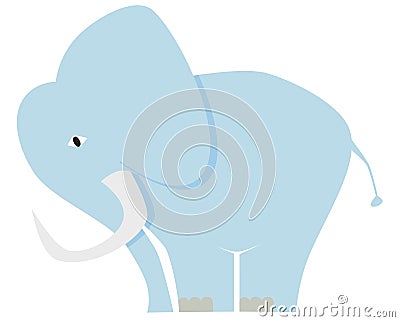 Blue elephant Stock Photo