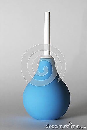 Blue enema Stock Photo