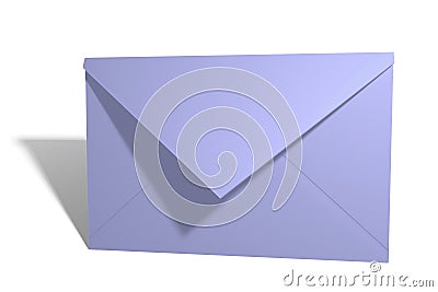 Blue envelope Stock Photo