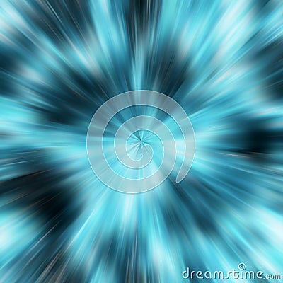 Blue explosion Stock Photo