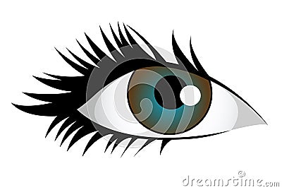 Blue eye Vector Illustration