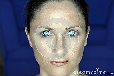 Blue eyes Stock Photo