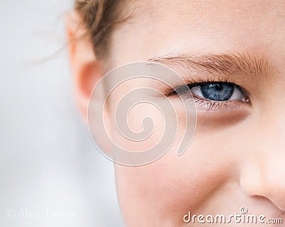 Blue eyes Stock Photo