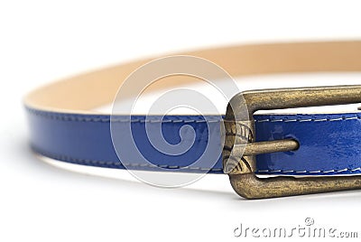 Blue fashion belt Stock Photo