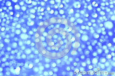 Blue Festive Christmas elegant abstract background with bokeh li Stock Photo