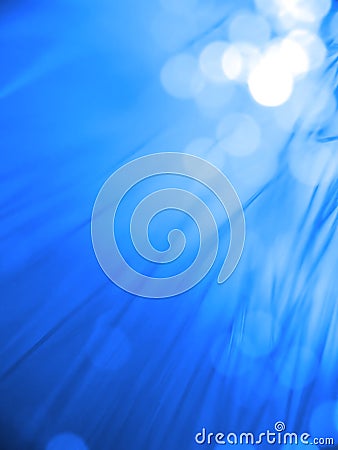 Blue fiber optics Stock Photo