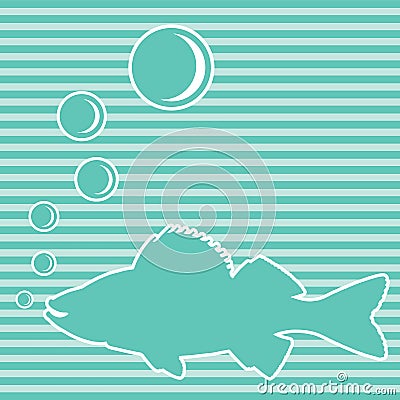 Blue fish Stock Photo