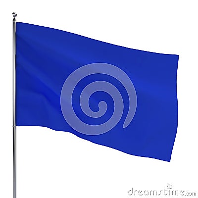 Blue flag Cartoon Illustration