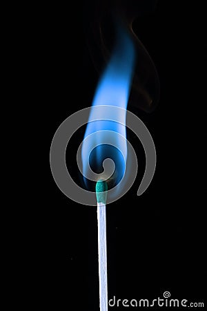 Blue Flame Stock Photo