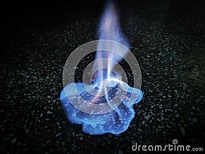 Blue Flare Stock Photo