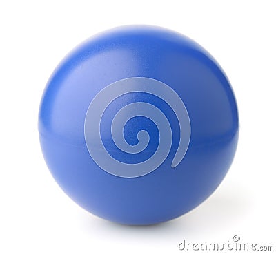 Blue foam stress ball Stock Photo