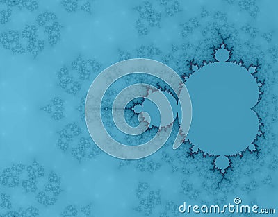 Blue fractal pattern artwork showcasing intricate and detailed designs with a mesmerizing visual effect, Generative AI Stock Photo