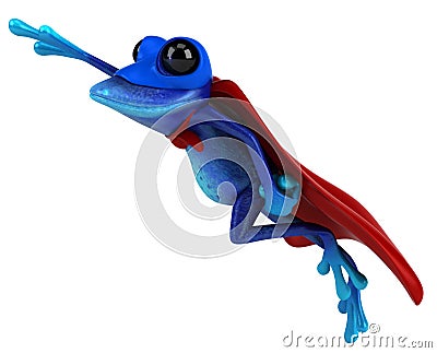 Blue frog Stock Photo