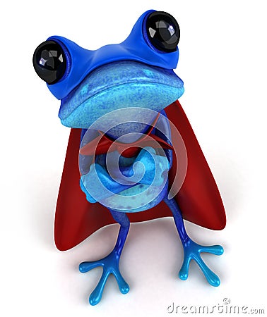 Blue frog Stock Photo