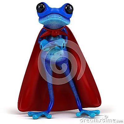 Blue frog Stock Photo