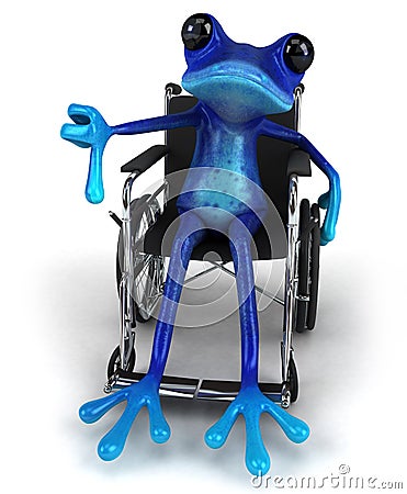 Blue frog Stock Photo