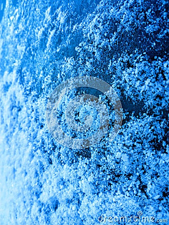 Blue frozen world background Stock Photo