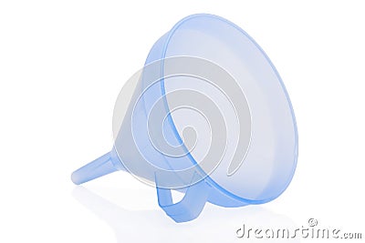 Blue funnel Stock Photo