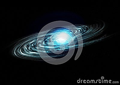 Blue galaxy Stock Photo