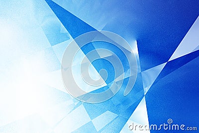 Blue geometric background Stock Photo