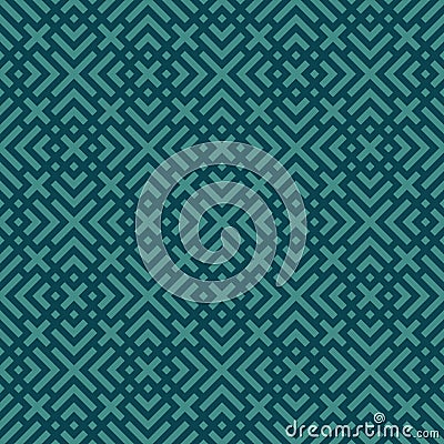 Blue geometric seamless pattern Vector Illustration