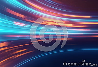 Blue geometric shape abstract technology background Stock Photo