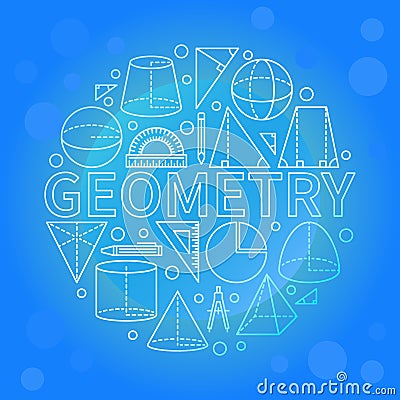 Blue geometry background Vector Illustration