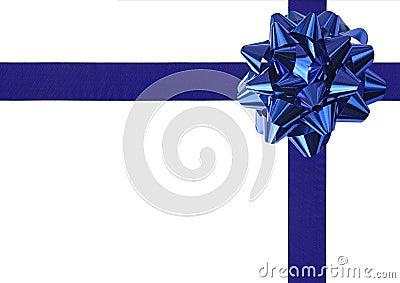 Blue Gift wrapping Stock Photo