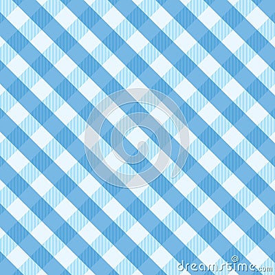 Blue gingham background Stock Photo