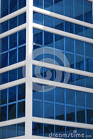 Blue Glass Building Stock Photo