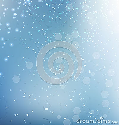 Blue glittering sparkle background Vector Illustration