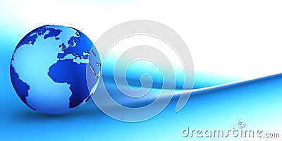 Blue globe Stock Photo