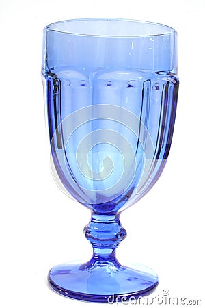 Blue goblet Stock Photo