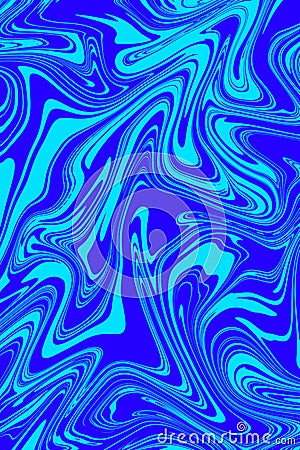 Blue gradient background with marbling. Colorful fluid. Perfect for posters, cards, brochures, wedding invitations, cover book Cartoon Illustration