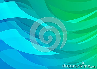 Blue Gradient Digital Wave Background Vector Illustration