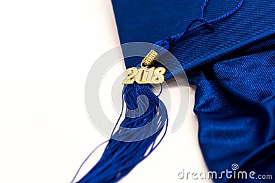 Graduation 2018 Cap and Tassel Stock Photo