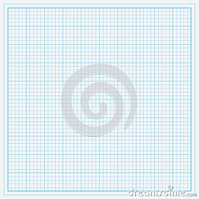 Blue graph paper Vector Illustration