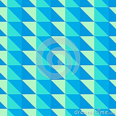 Blue and green abstract pattern with triangles Vector Illustration