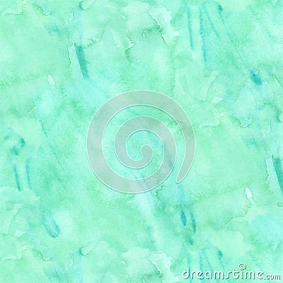 Blue Green Aqua Teal Watercolor Paper Background Stock Photo